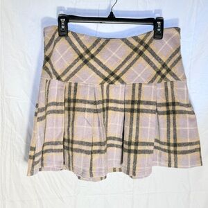 Francesca's Collections Large Plaid Skater Skirt NWT